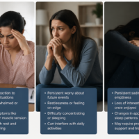 Difference between stress anxiety and depression