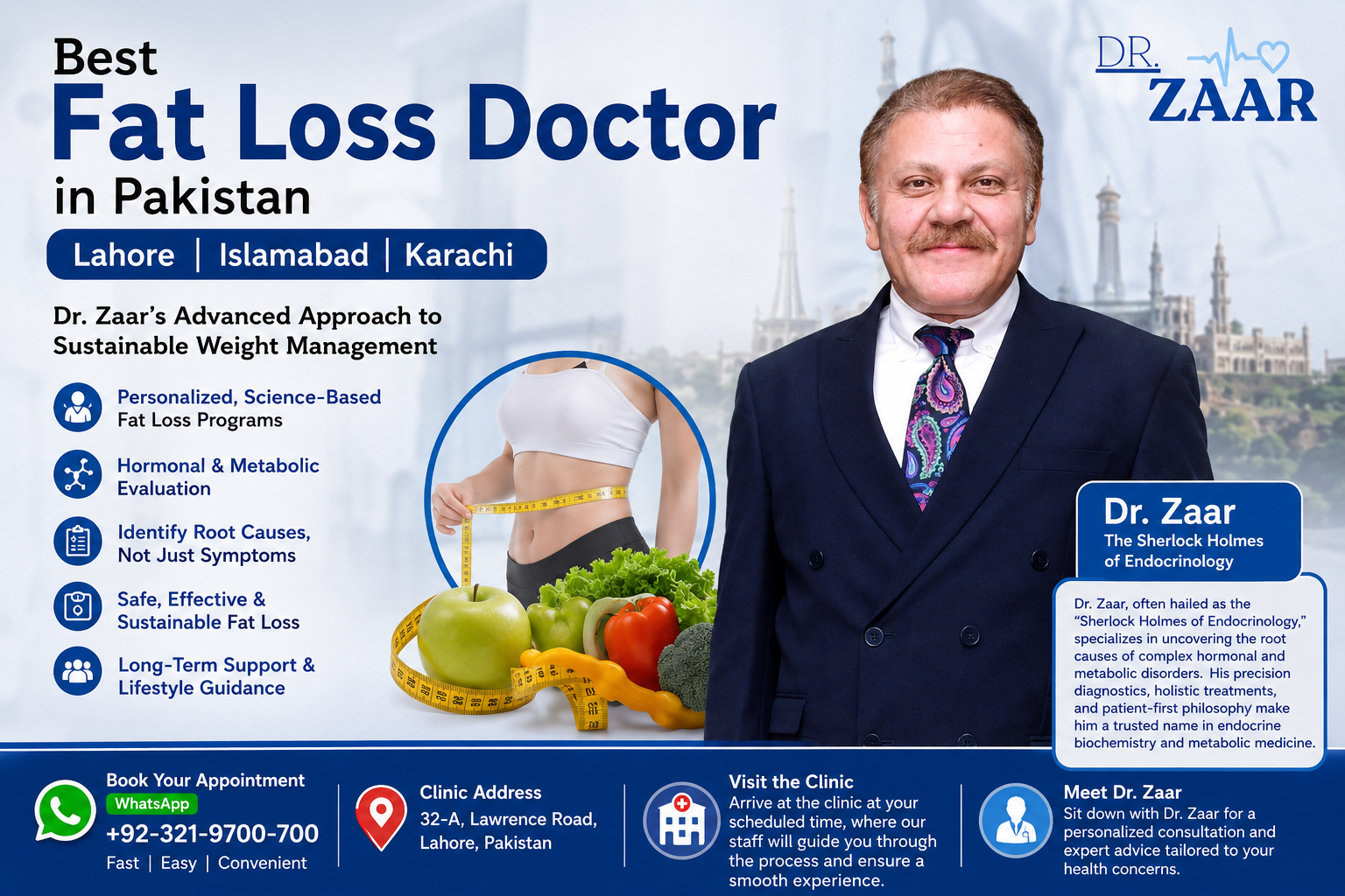 Best Fat Loss Doctor in Pakistan Lahore, Islamabad & Karachi - Dr. Zaar’s Advanced Approach to Sustainable Weight Management