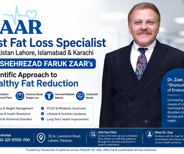 Best Fat Loss Specialist in Pakistan Lahore, Islamabad & Karachi - DR: SHEHREZAD FARUK ZAAR’s Scientific Approach to Healthy Fat Reduction