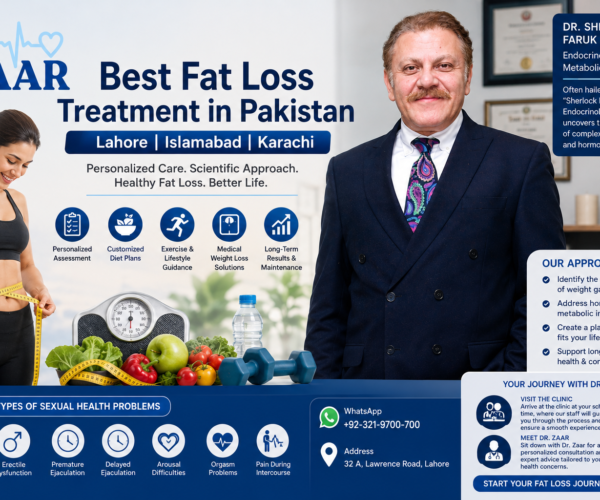 Best Fat Loss Treatment in Pakistan Lahore Islamabad Karachi - Personalized Fat Reduction, Metabolic Health, Hormonal Assessment & Sustainable Weight Management Dr. Zaar