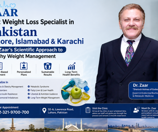 Best Weight Loss Specialist in Pakistan Lahore, Islamabad & Karachi – Dr. Zaar’s Scientific Approach to Healthy Weight Management
