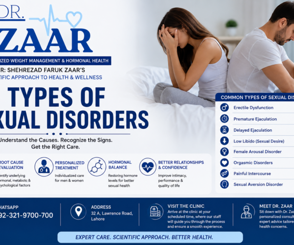 Types of Sexual Disorders, Guide to Causes, Symptoms, Diagnosis, and Personalized Treatment drzaar