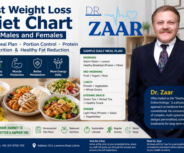 Fast Weight Loss Diet Chart for Males and Females, Daily Meal Plan, Portion Control, Protein, Nutrition & Healthy Fat Reduction