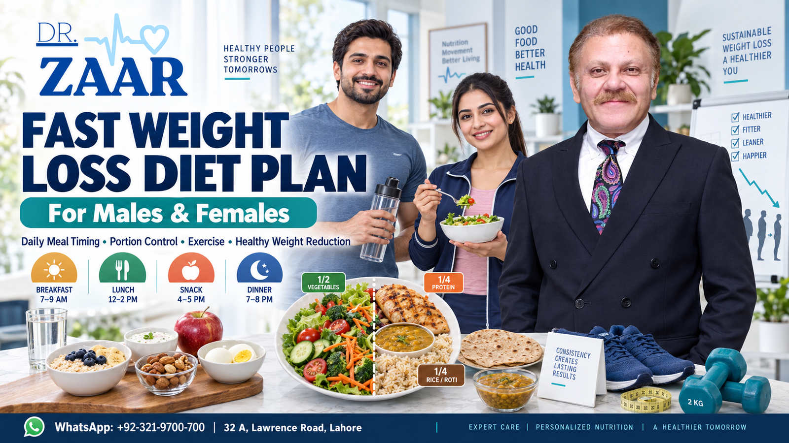 Fast Weight Loss Diet Plan for Males and Females, Calorie Control, Protein-Rich Nutrition & Sustainable Fat Loss